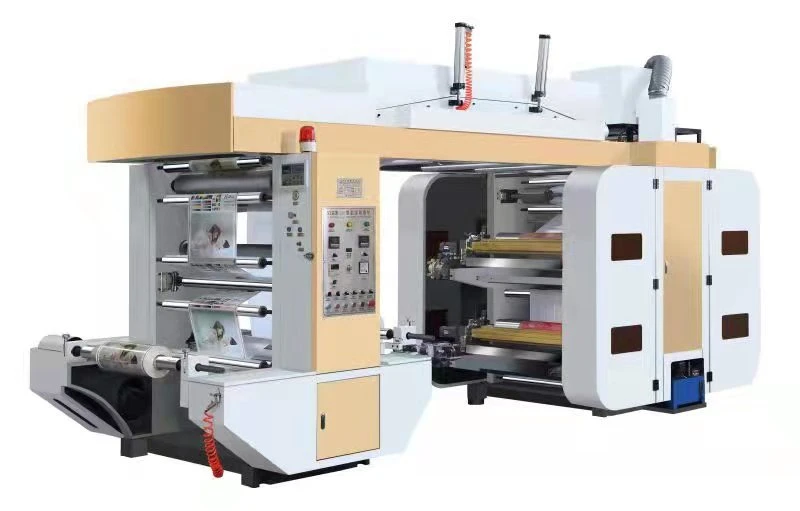 High Speed Ceramic Anilox Roller Four Color PE/PP/OPP/Non-Woven Fabric Flexo Flexographic Printing Machine