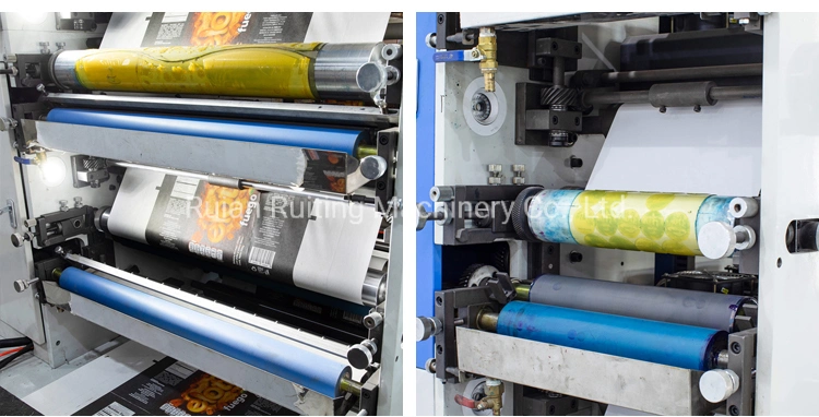 6 Color 6 UV Label Color Printer Wash Care Adhesive Label Narrow Web Flexo Printing Machinery