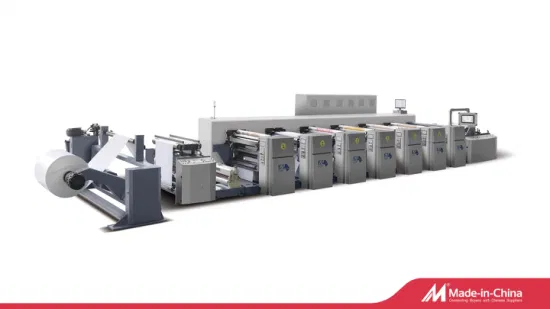 High Speed Roll to Roll 2/4/6/8 Color Paper Cup Paper Bag Flexographic Printing Machine